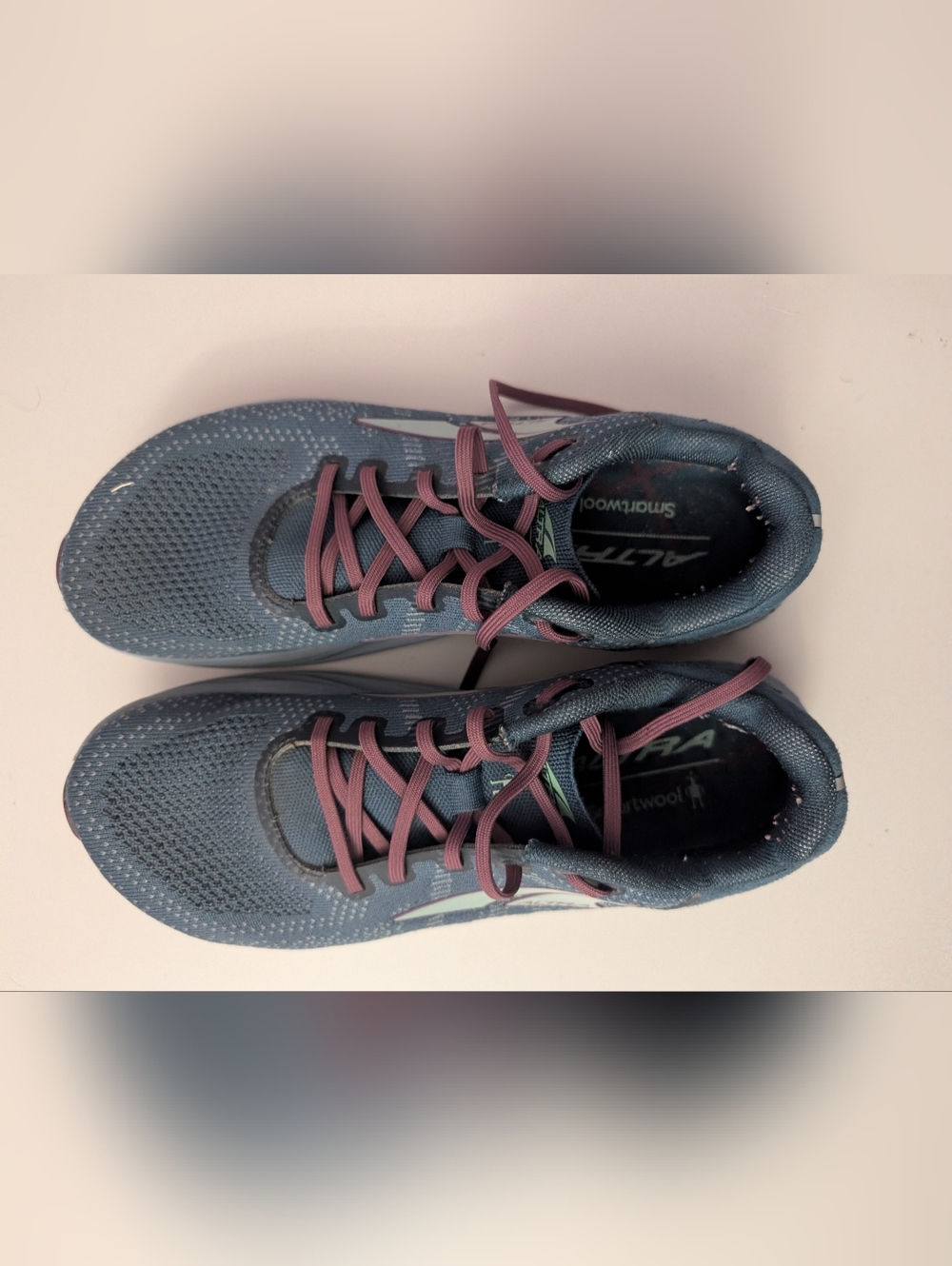 Altra Smartwool Navy and Purple Lace Running Shoe